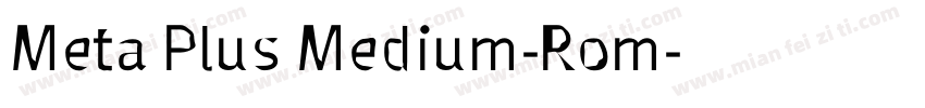 Meta Plus Medium-Rom字体转换